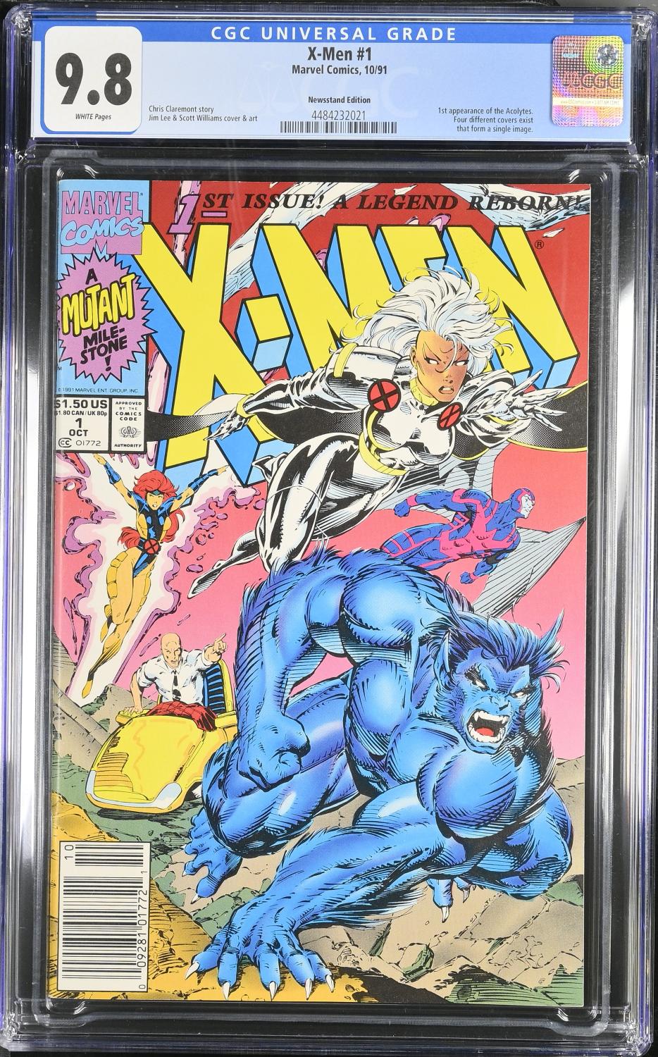 X-MEN #1 1991 CGC 9.8 NM/M NEWSSTAND EDITION JIM LEE ART