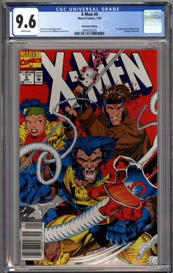 X-MEN #4 1992 CGC 9.6 NM+ 1ST OMEGA RED NEWSSTAND EDITION