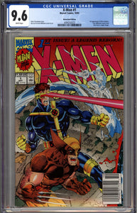 X-MEN #1 1991 CGC 9.6 NM+ NEWSSTAND EDITION JIM LEE ART