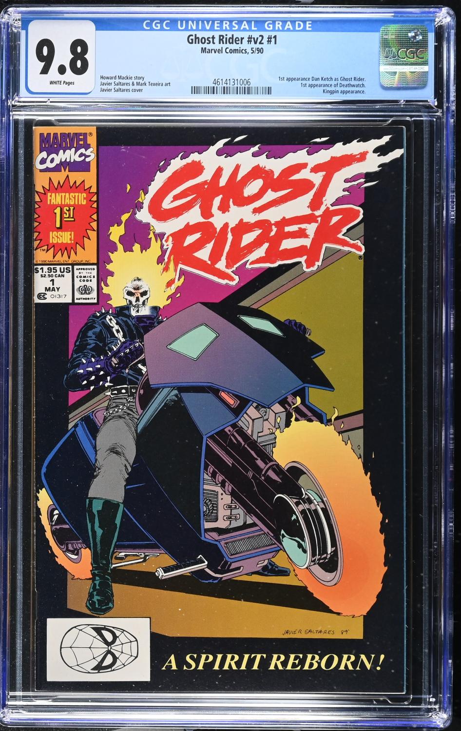 GHOST RIDER V2 #1 1990 CGC 9.8 NM/M 1ST APPEARANCE DANNY KETCH