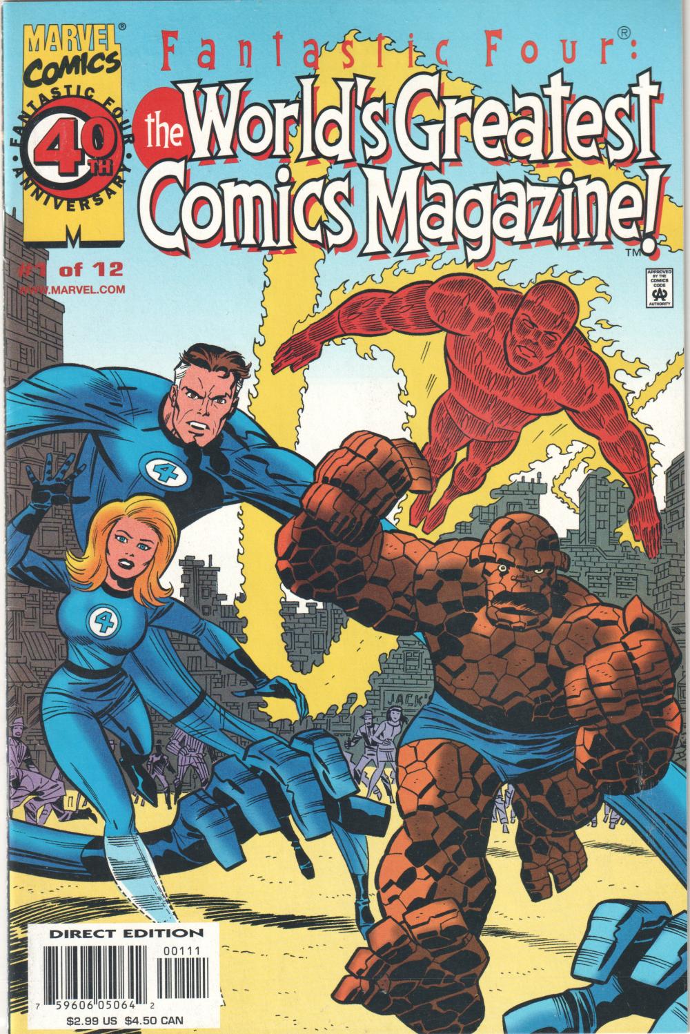 FANTASTIC FOUR THE WORLD'S GREATEST COMICS MAGAZINE 1-12 COMPLETE SET