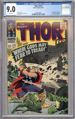 THOR #132 CGC 9.0 VF/NM 1ST APPEARANCE EGO THE LIVING PLANET