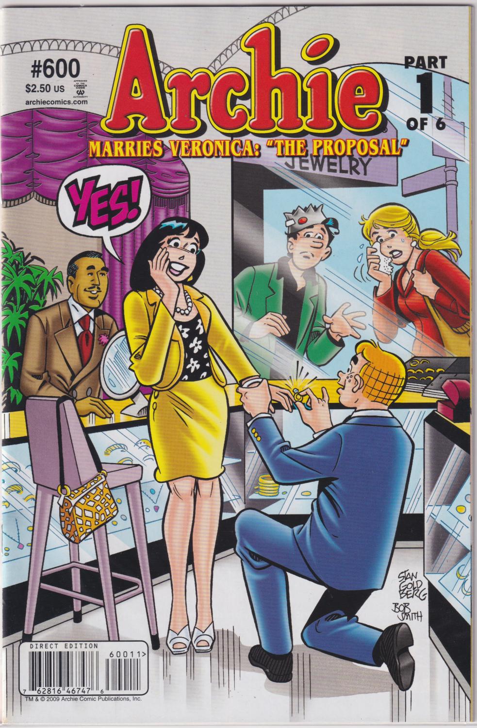 ARCHIE 600-605 ARCHIE MARRIES VERONICA MARRIES BETTY COMPLETE SET