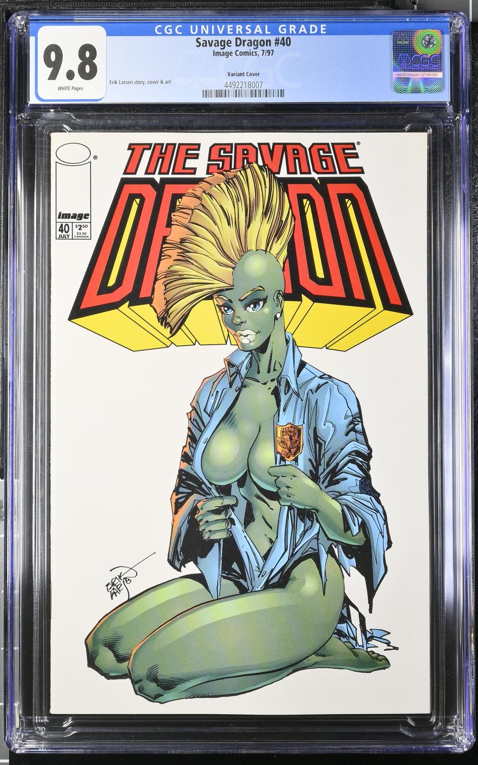 SAVAGE DRAGON #40 CGC 9.8 NM/ M VARIANT COVER