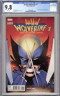 ALL NEW WOLVERINE #1 CGC 9.8 NM/M WHITE PAGES