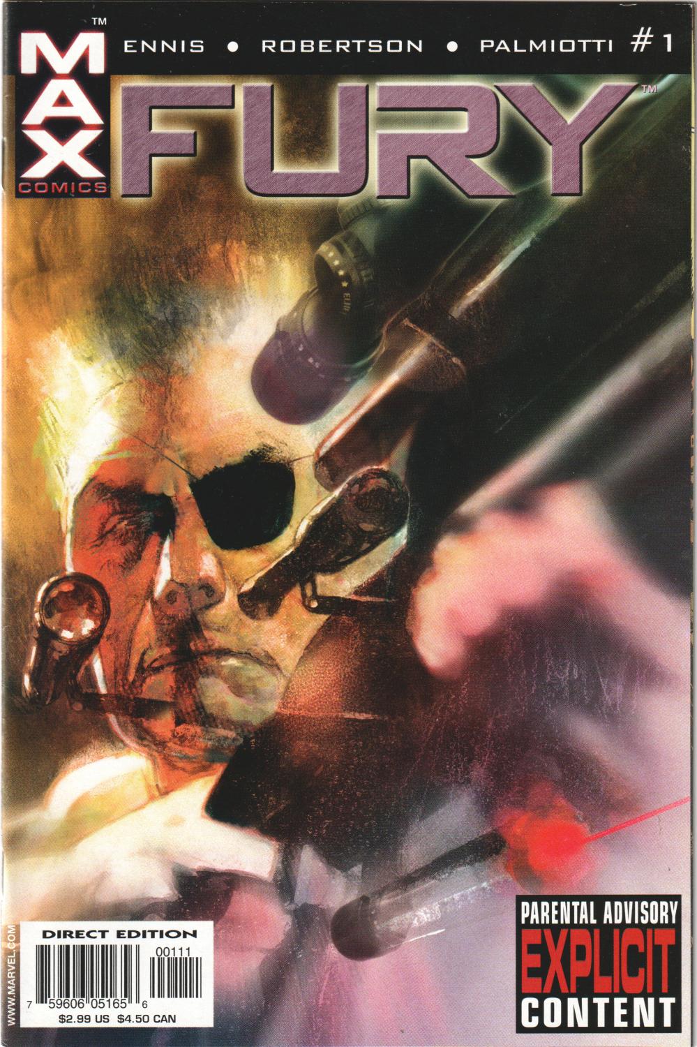 FURY #1-6 MAX 2001 COMPLETE SET