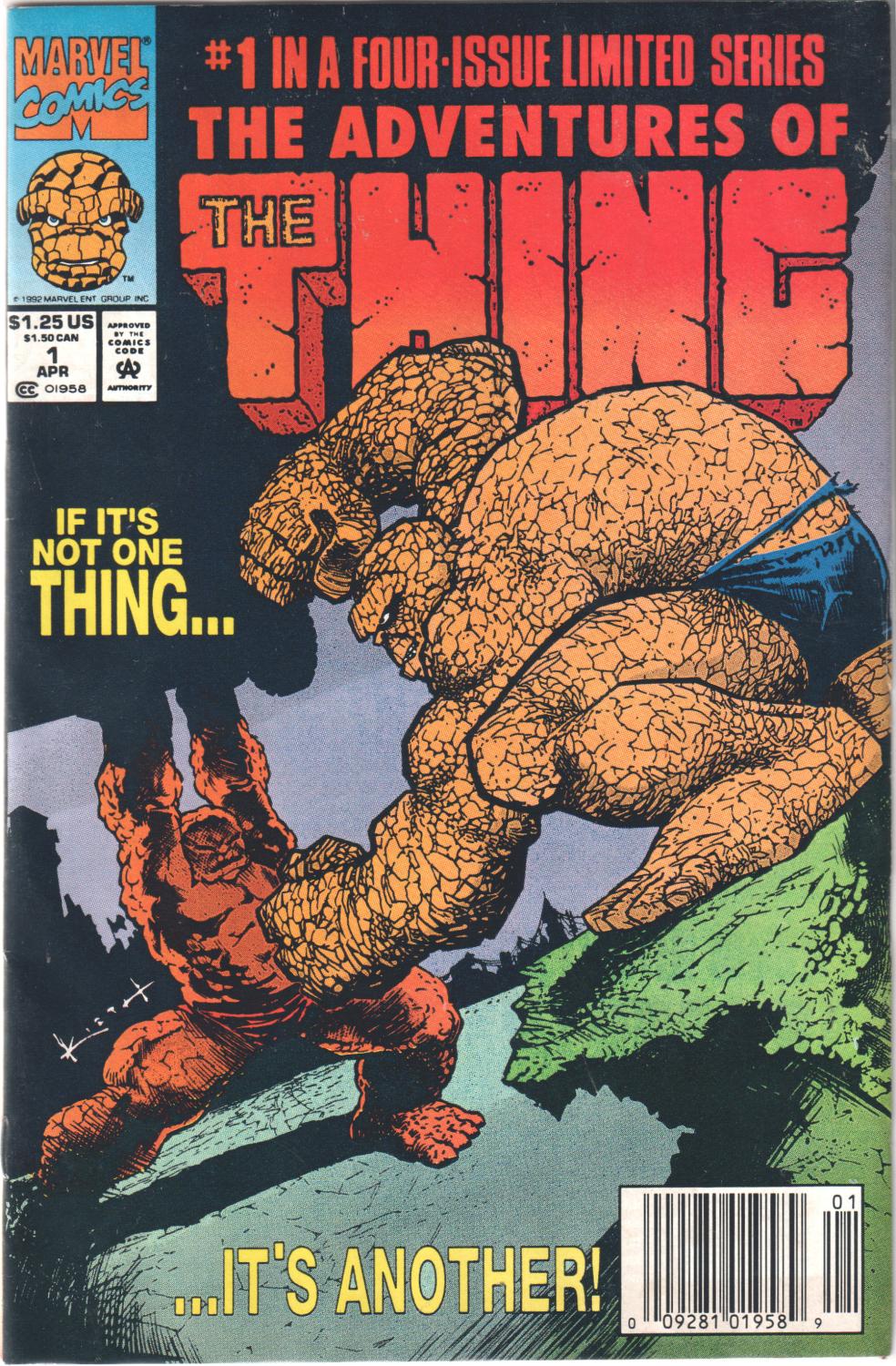 ADVENTURES OF THE THING 1-4 COMPLETE SET