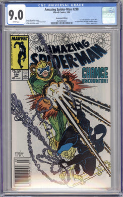 AMAZING SPIDER-MAN #298 CGC 9.0 VF/NM NEWSSTAND EDITION McFARLANE ART