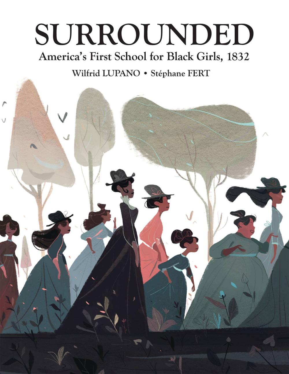 SURROUNDED AMERICAS FIRST SCHOOL BLACK GIRLS 1832 HC