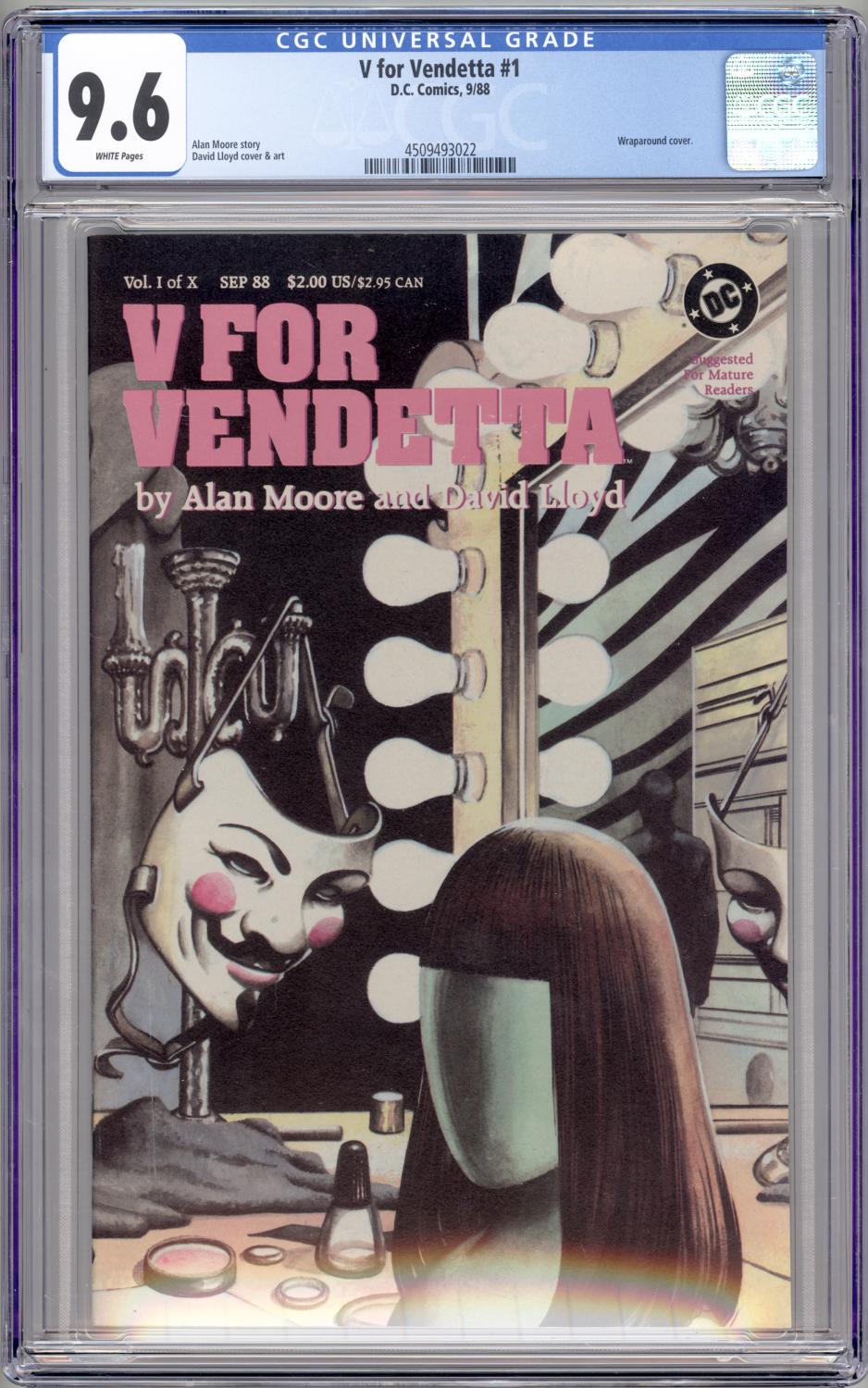 V FOR VENDETTA #1 CGC 9.6 NM+