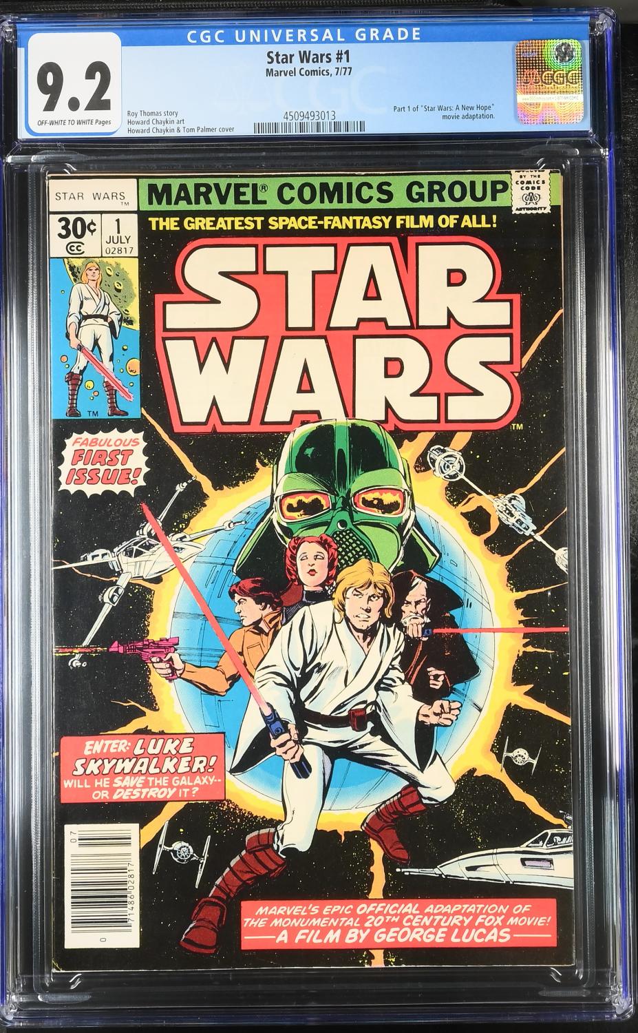 STAR WARS #1 1977 CGC 9.2 NM-