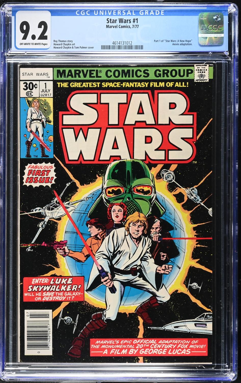 STAR WARS #1 1977 CGC 9.2 NM-