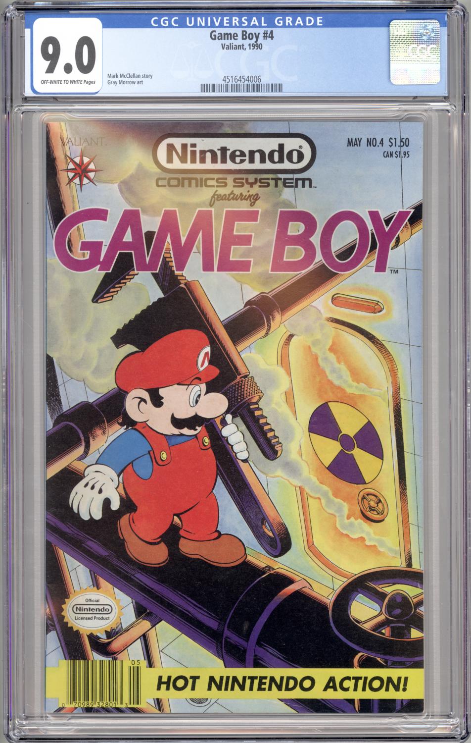 GAME BOY #4 CGC 9.0 VF/NM MARIO BROS. 1990 VALIANT