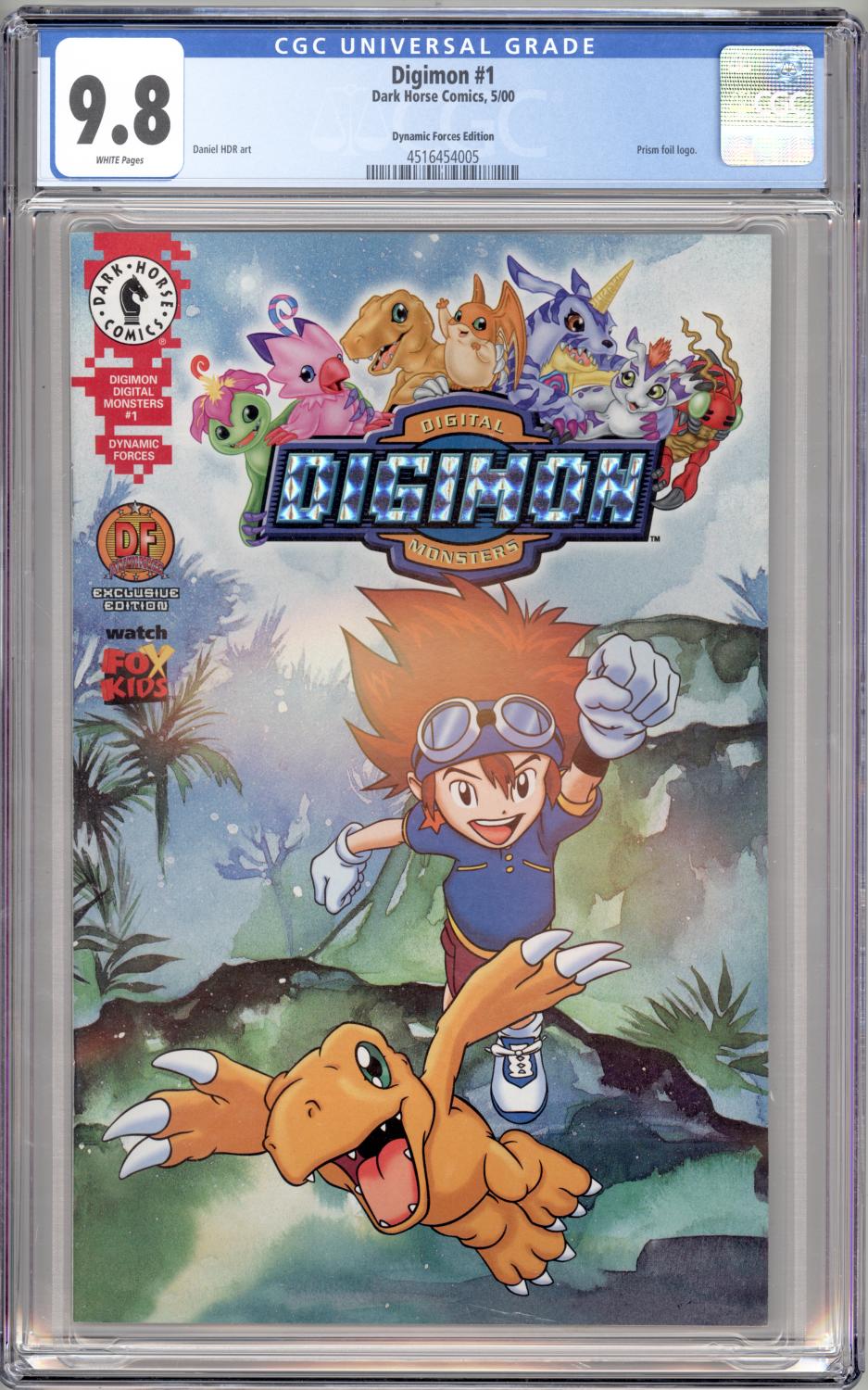 DIGIMON #1 CGC 9.8 DYNAMIC FOCES EDITION DARK HORSE 2000