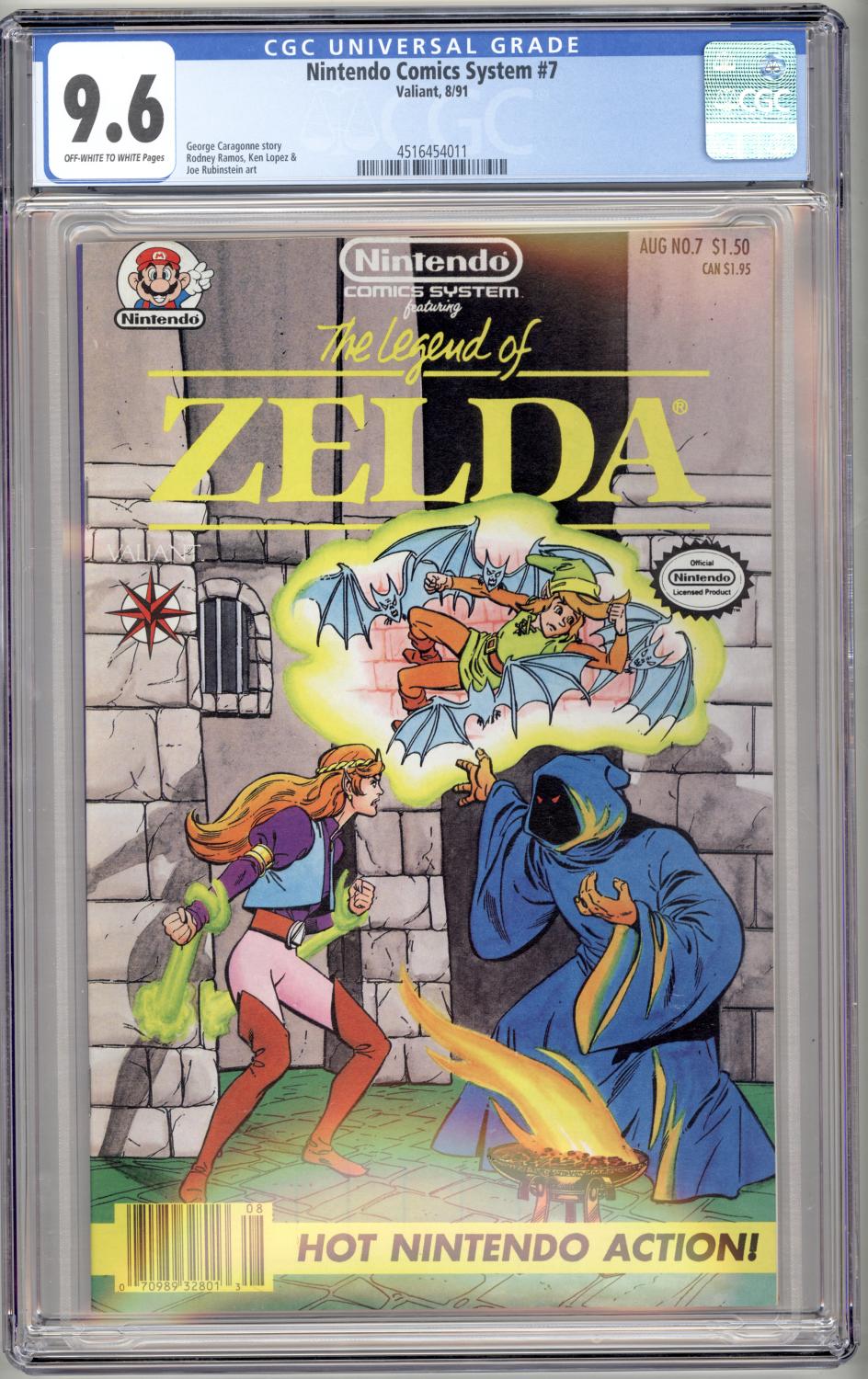 NINTENDO COMICS SYSTEM #7 CGC 9.6 NM+ VALIANT 1991