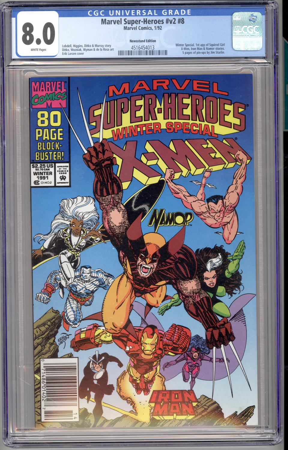 MARVEL SUPER-HEROES V2 #8 CGC 8.0 VF NEWSSTAND 1ST SQUIRREL GIRL