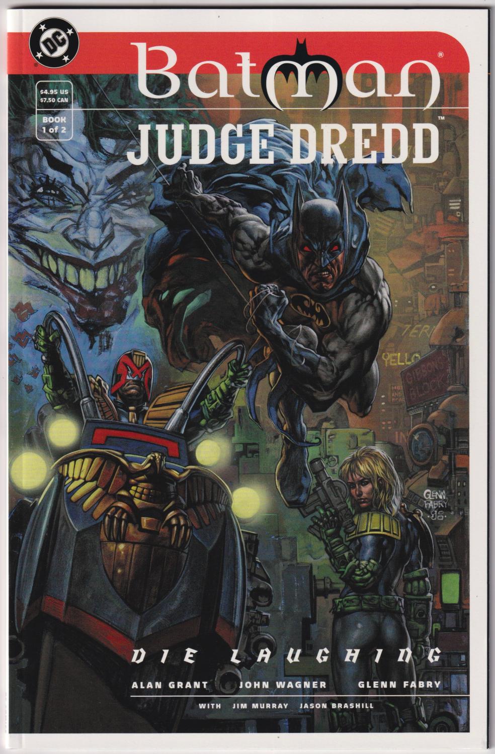 BATMAN JUDGE DREDD DIE LAUGHING #1-2 998 COMPLETE SET