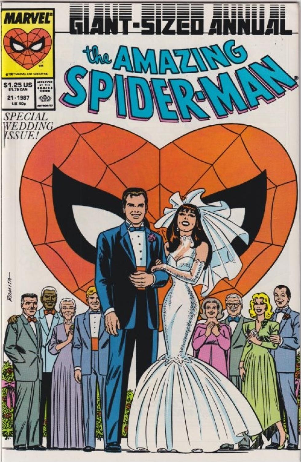 AMAZING SPIDER-MAN ANNUAL WEEDING OF PETER AND MARY JANE