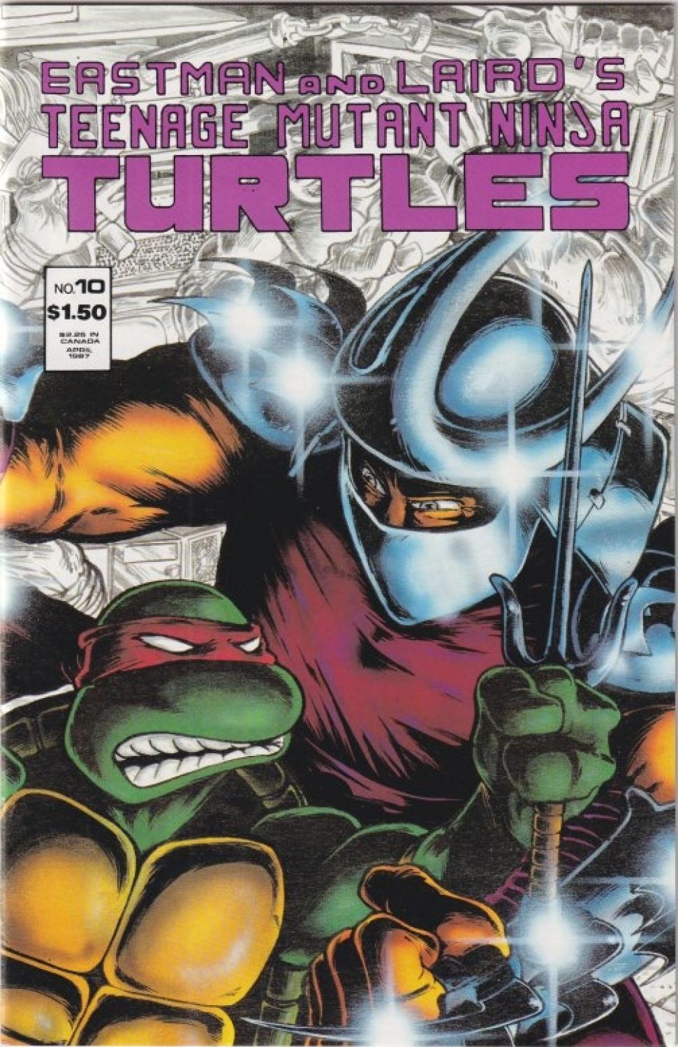 TEENAGE MUTANT NINJA TURTLES #10 FIRST PRINTING