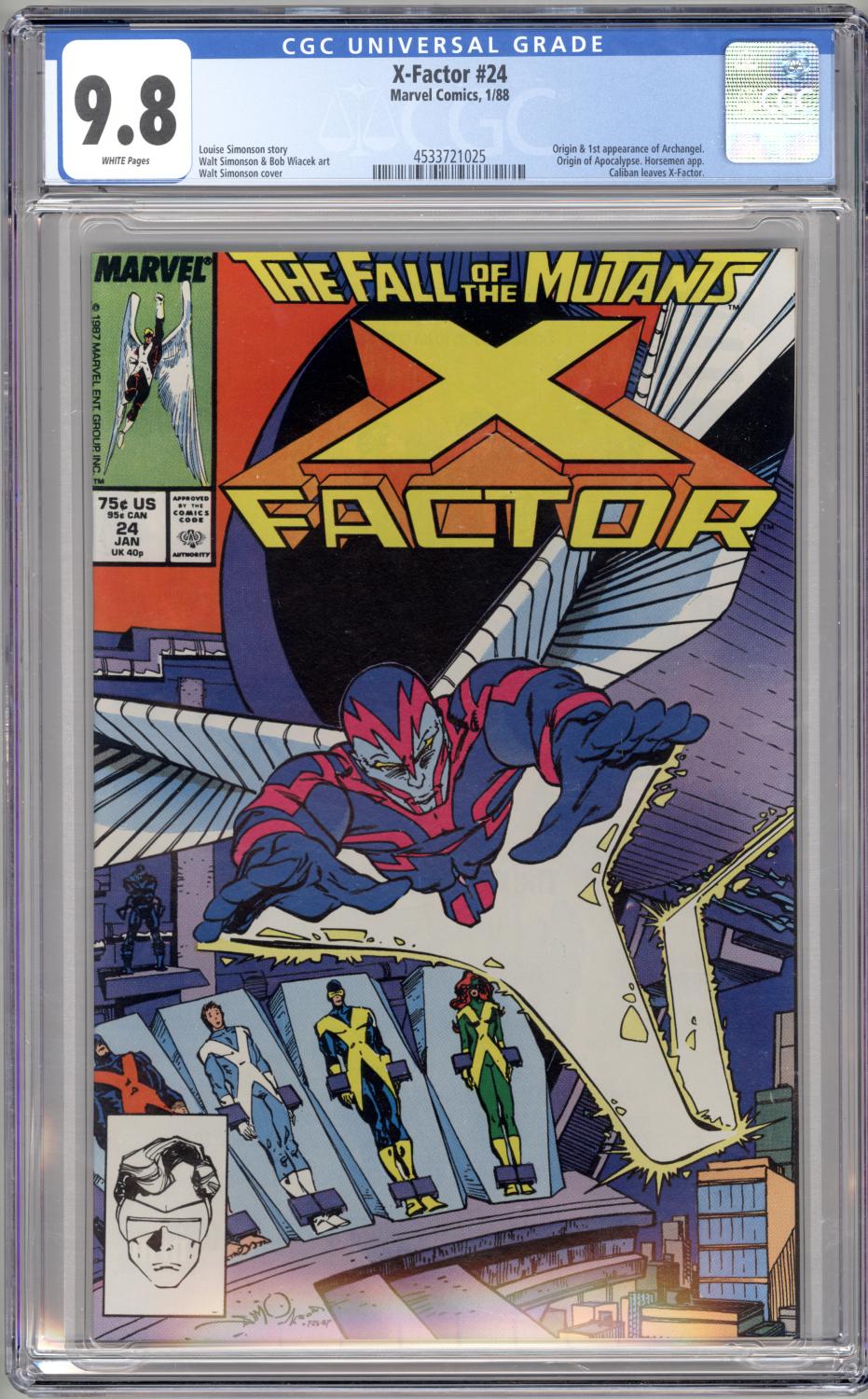 X-FACTOR #24 CGC 9.8 NM/M 1ST APPEARANCE ARCHANGEL