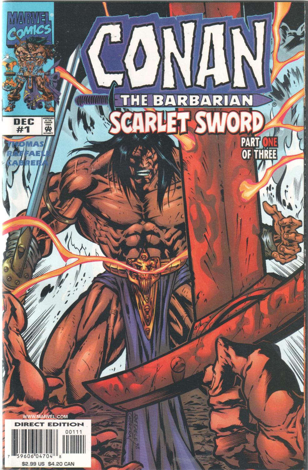 CONAN THE BARBARIAN SCARLET SWORD 1-3 COMPLETE SET