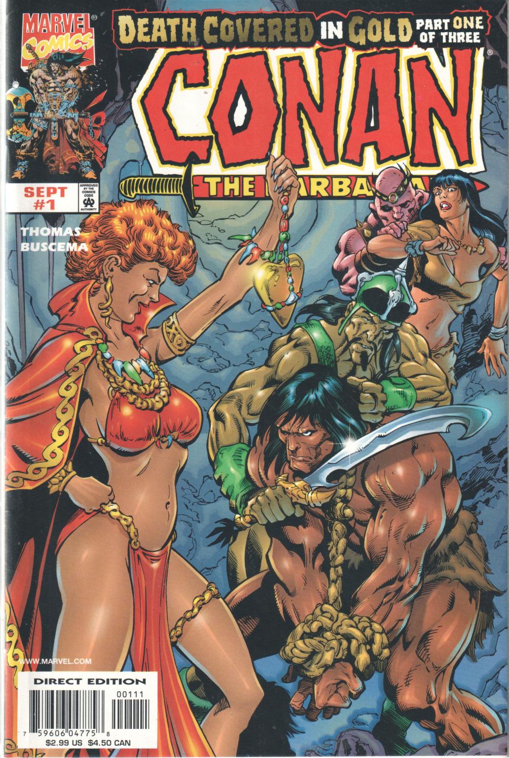 CONAN THE BARBARIAN DEATH COVERED IN GOLD 1-3 COMPLETE SET