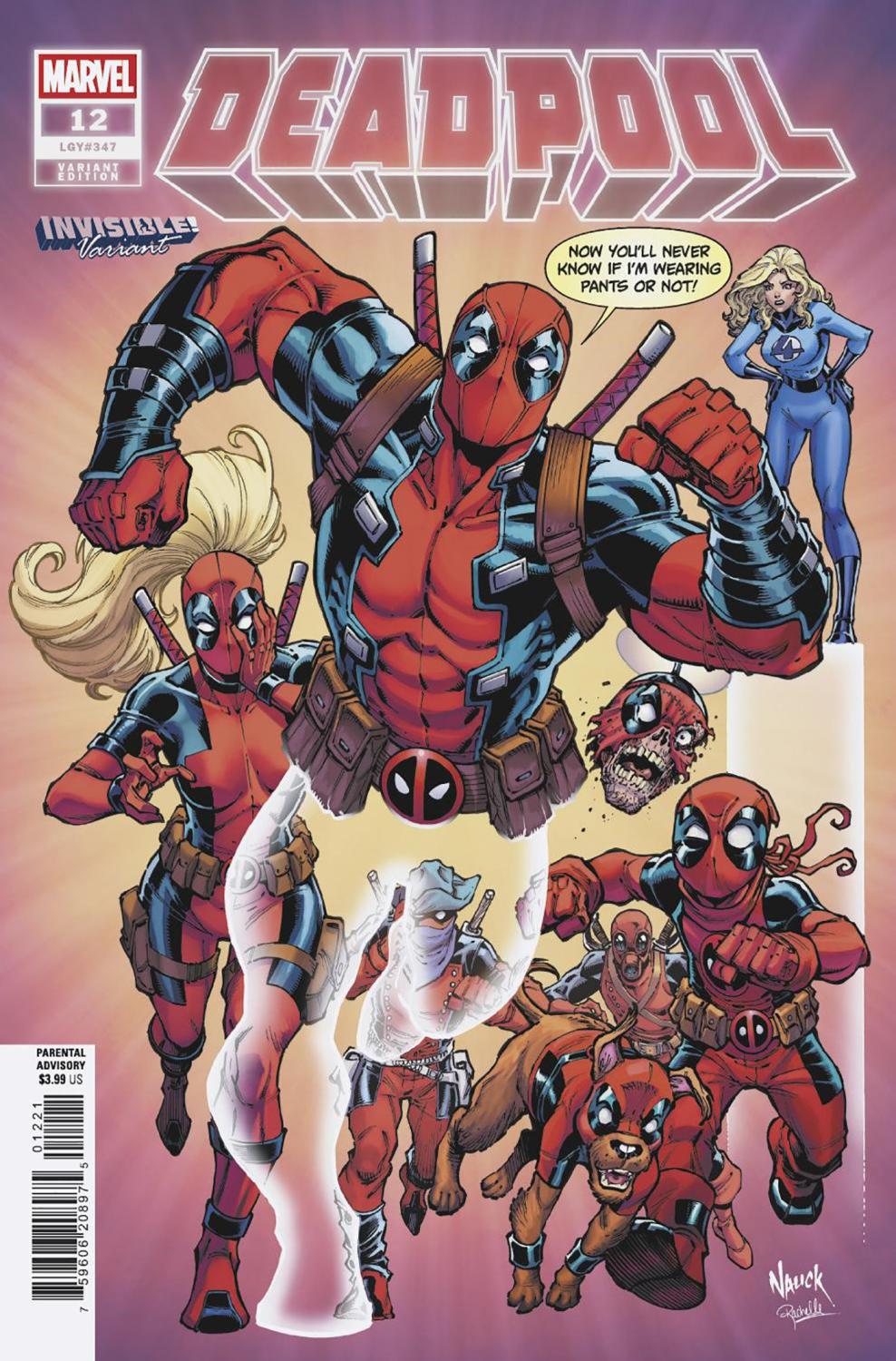 DEADPOOL #12 TODD NAUCK INVISIBLE VAR DVS CVR B