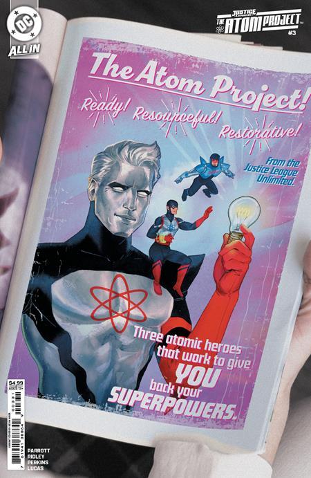 JUSTICE LEAGUE THE ATOM PROJECT #3 CVR C KEVIN WADA CARD STOCK VAR OF 6