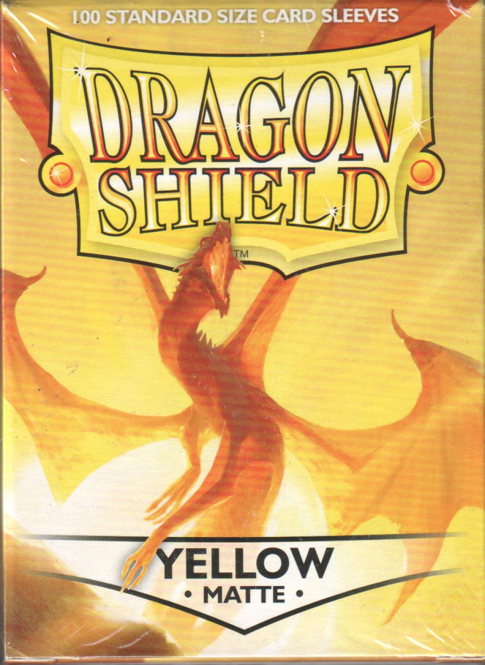 DRAGON SHIELD YELLOW MATTE 100 CT CARD SLEEVES