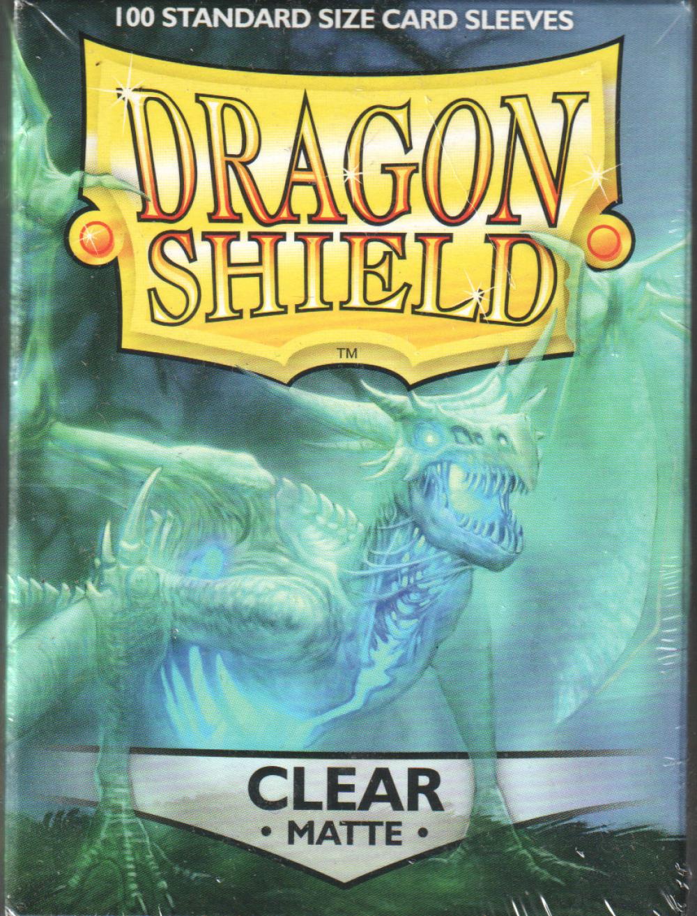 DRAGON SHIELD CLEAR MATTE 100CT CARD SLEEVES