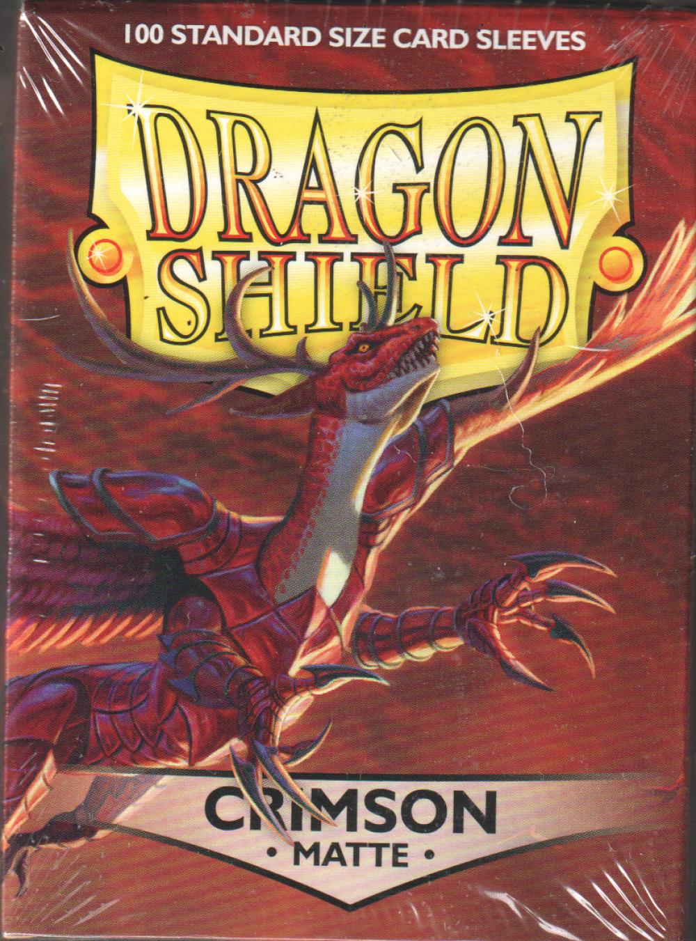 DRAGON SHIELD CRIMSON MATTE 100CT CARD SLEEVES