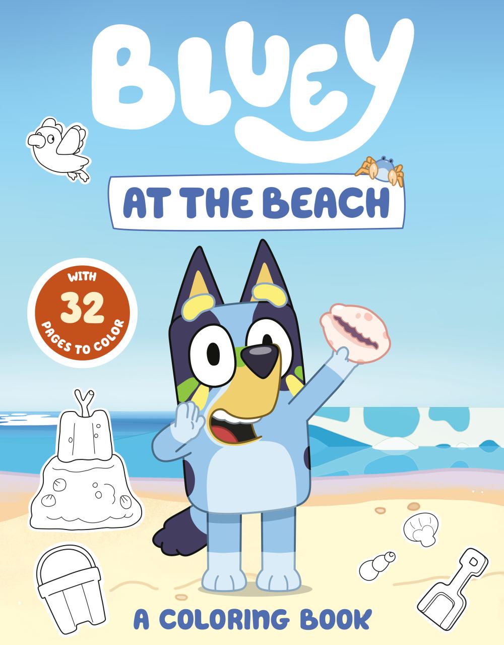 BLUEY AT THE BEACH A COLORING BOOK TP