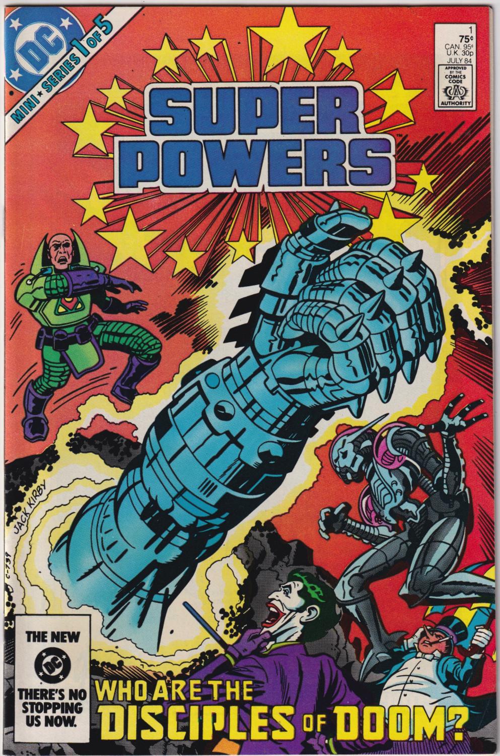 SUPER POWERS 1984 #1-5 COMPLETE SET