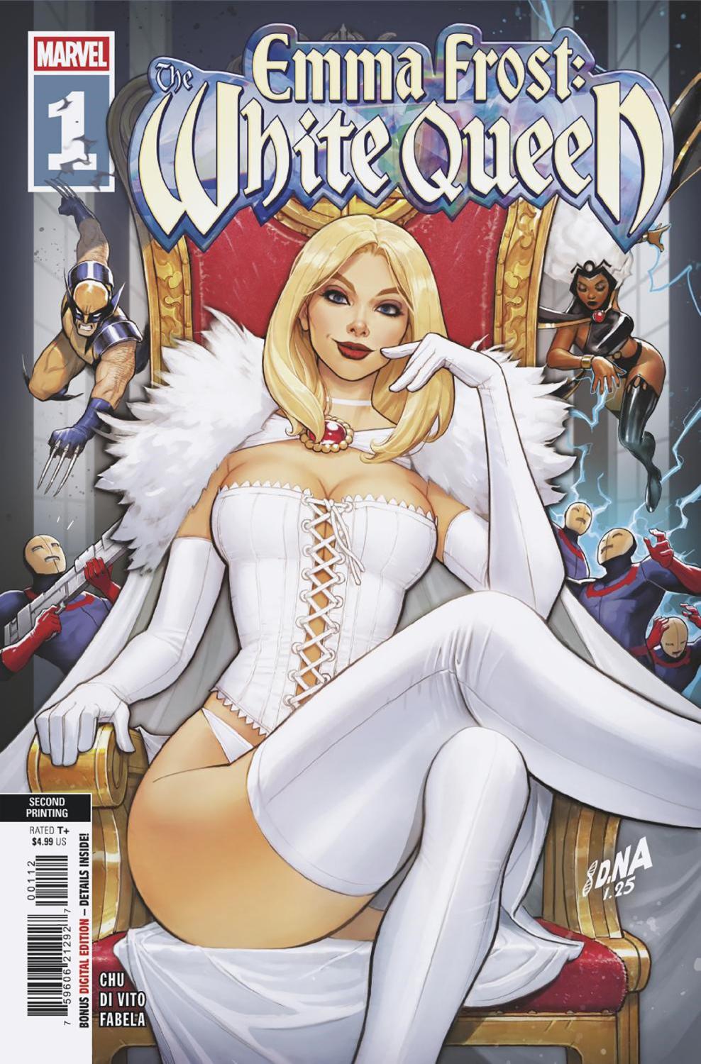 EMMA FROST THE WHITE QUEEN #1 DAVID NAKAYAMA 2ND PRINTING VAR CVR A