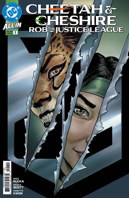 CHEETAH AND CHESHIRE ROB THE JUSTICE LEAGUE #1 CVR A NICOLA SCOTT OF 6