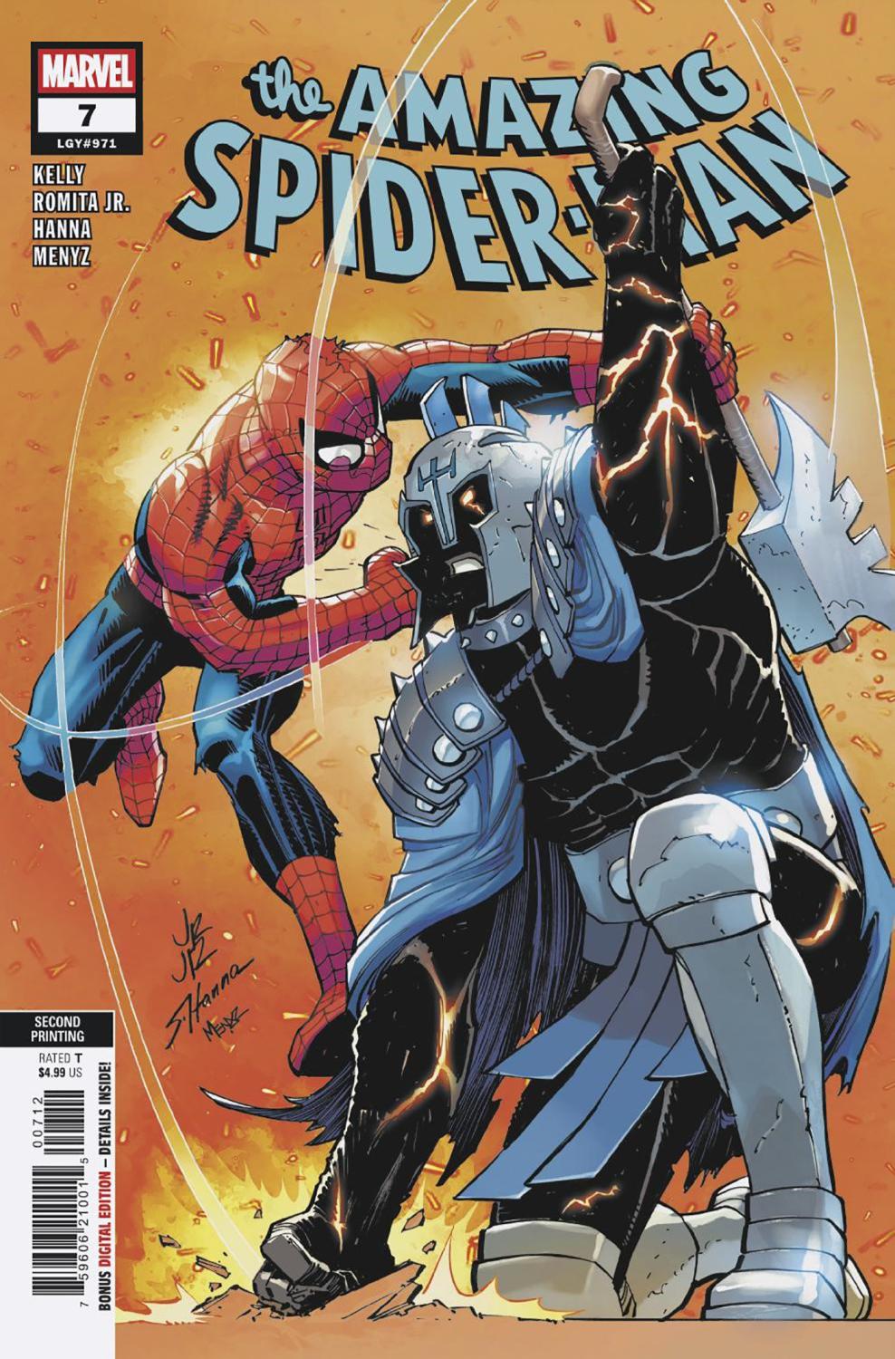 AMAZING SPIDER-MAN #7 JOHN ROMITA JR 2ND PRINTING VAR CVR A
