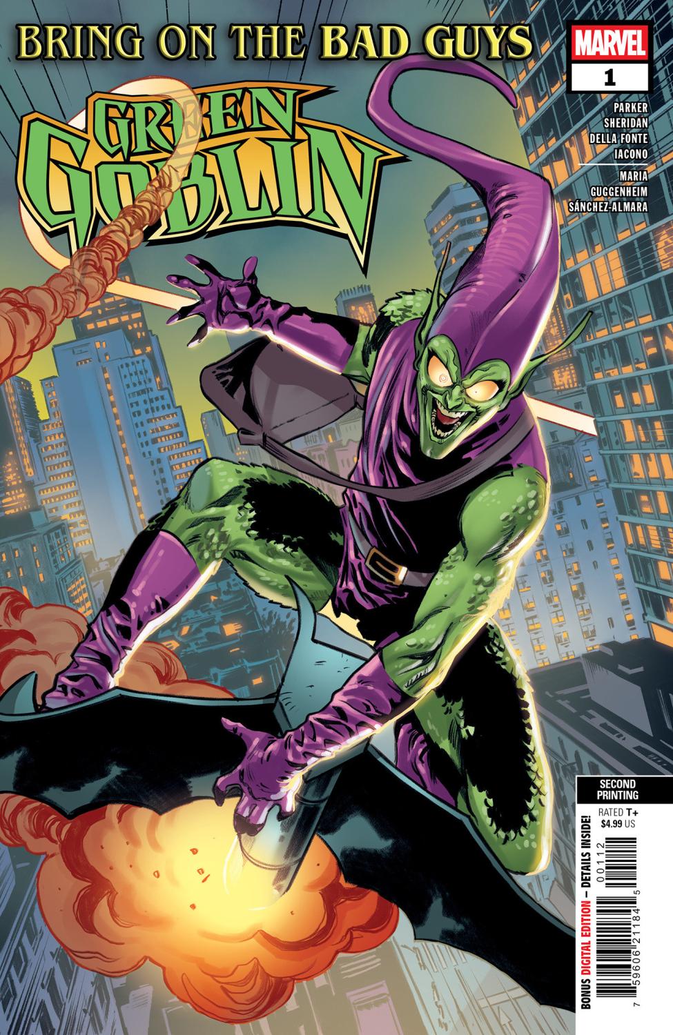 BRING ON THE BAD GUYS GREEN GOBLIN #1 MATTEO DELLA FONTE 2ND PRINTING VAR CVR A