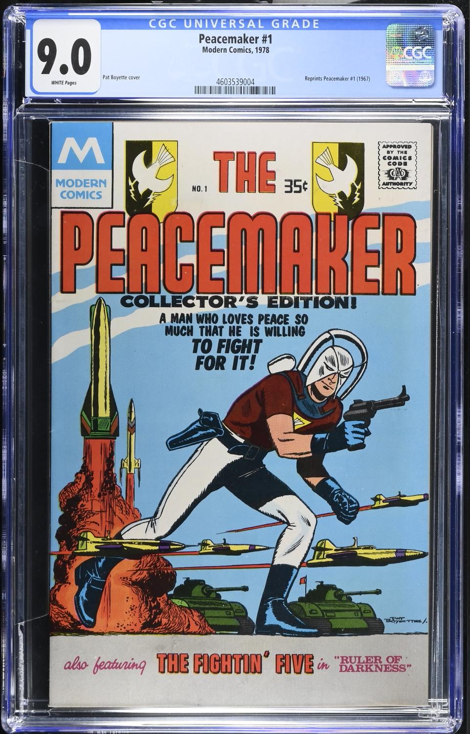 PEACEMAKER #1 1978 CGC 9.0 VF/NM