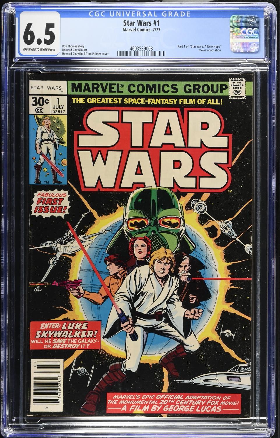 STAR WARS #1 1977 CGC 6.5 FN+ FIRST PRINTING