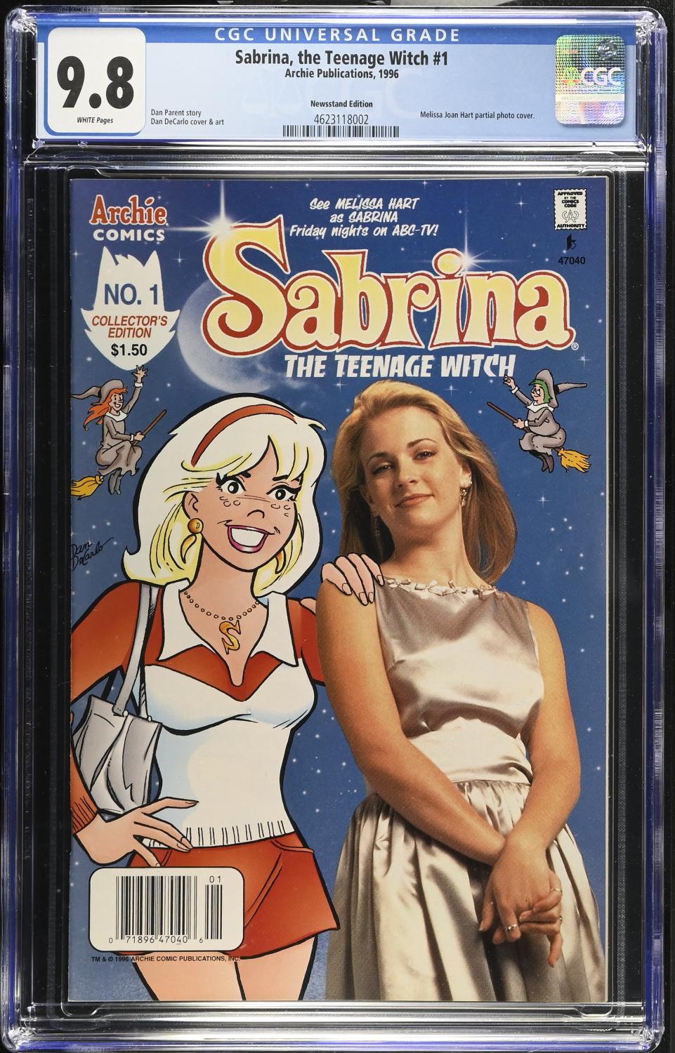 SABRINA THE TEENAGE WITCH #1 1996 CGC 9.8 NM/M NEWSSTAND EDITION