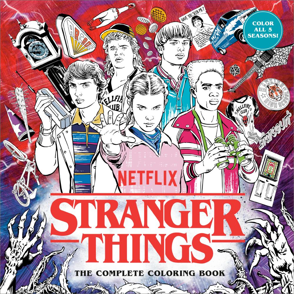 STRANGER THINGS THE COMPLETE COLORING BOOK COLOR ALL FIVE SEASONS