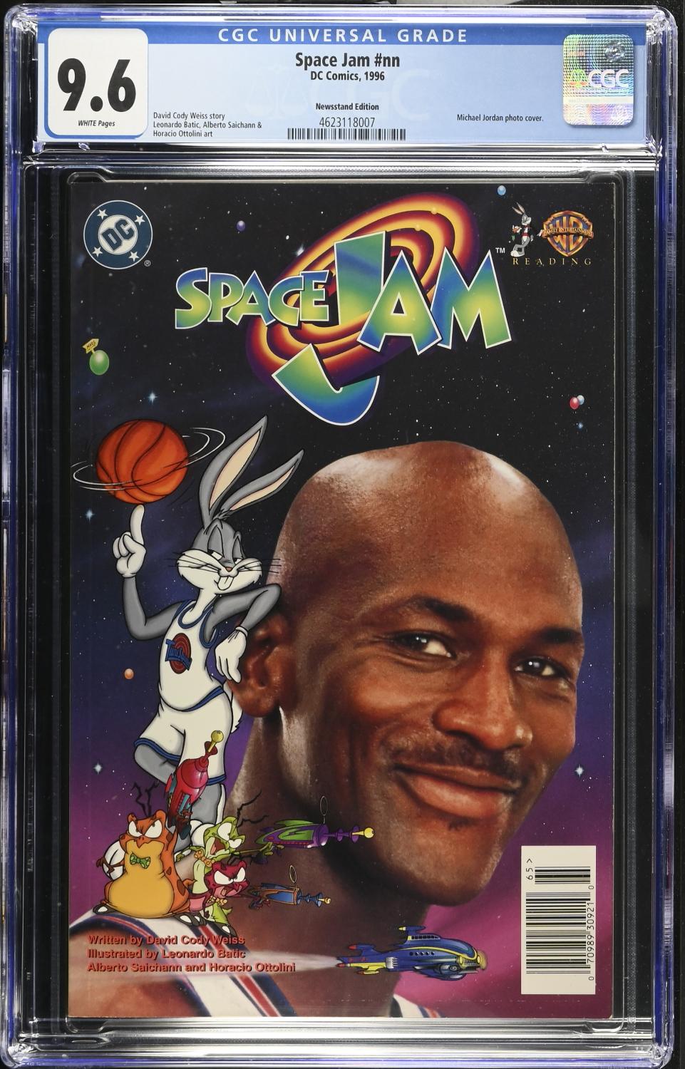 SPACE JAM CGC 9.6 NM+ NEWSSTAND EDITION MICHAEL JORDAN PHOTO COVER