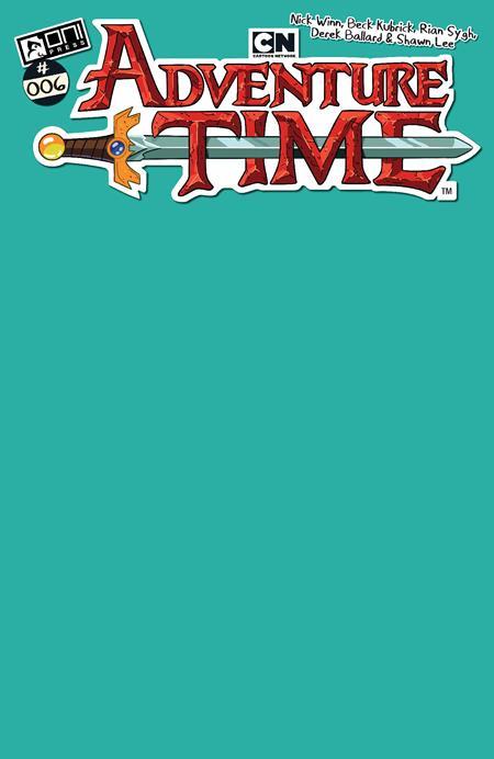 ADVENTURE TIME 2025 #6 CVR C BMO TEAL BLANK SKETCH VAR