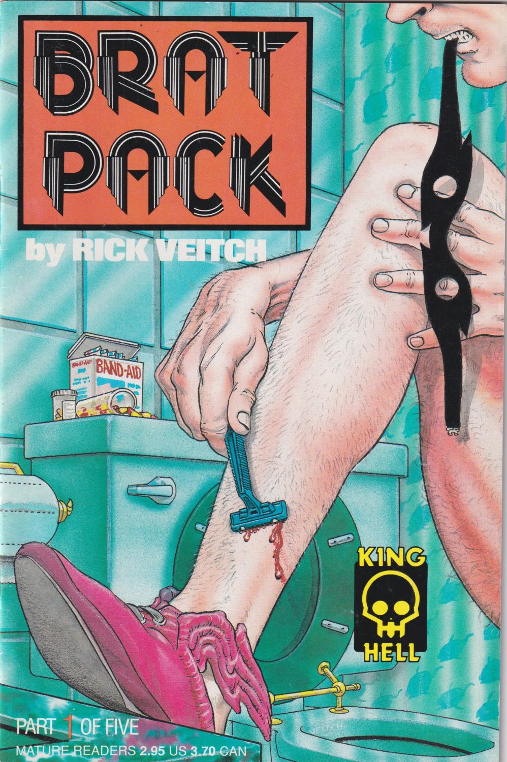 BRAT PACK #1-5 KING HELL 1990 COMPLETE SET