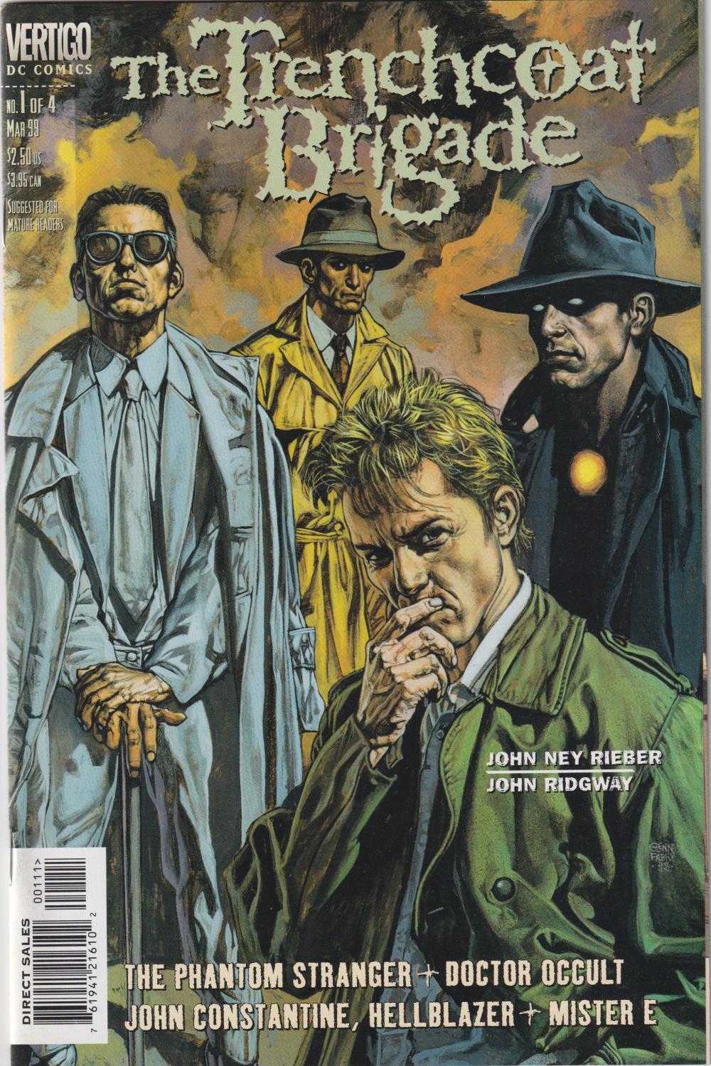 TRENCHCOAT BRIGADE #1-4 DC 1999 COMPLETE SET