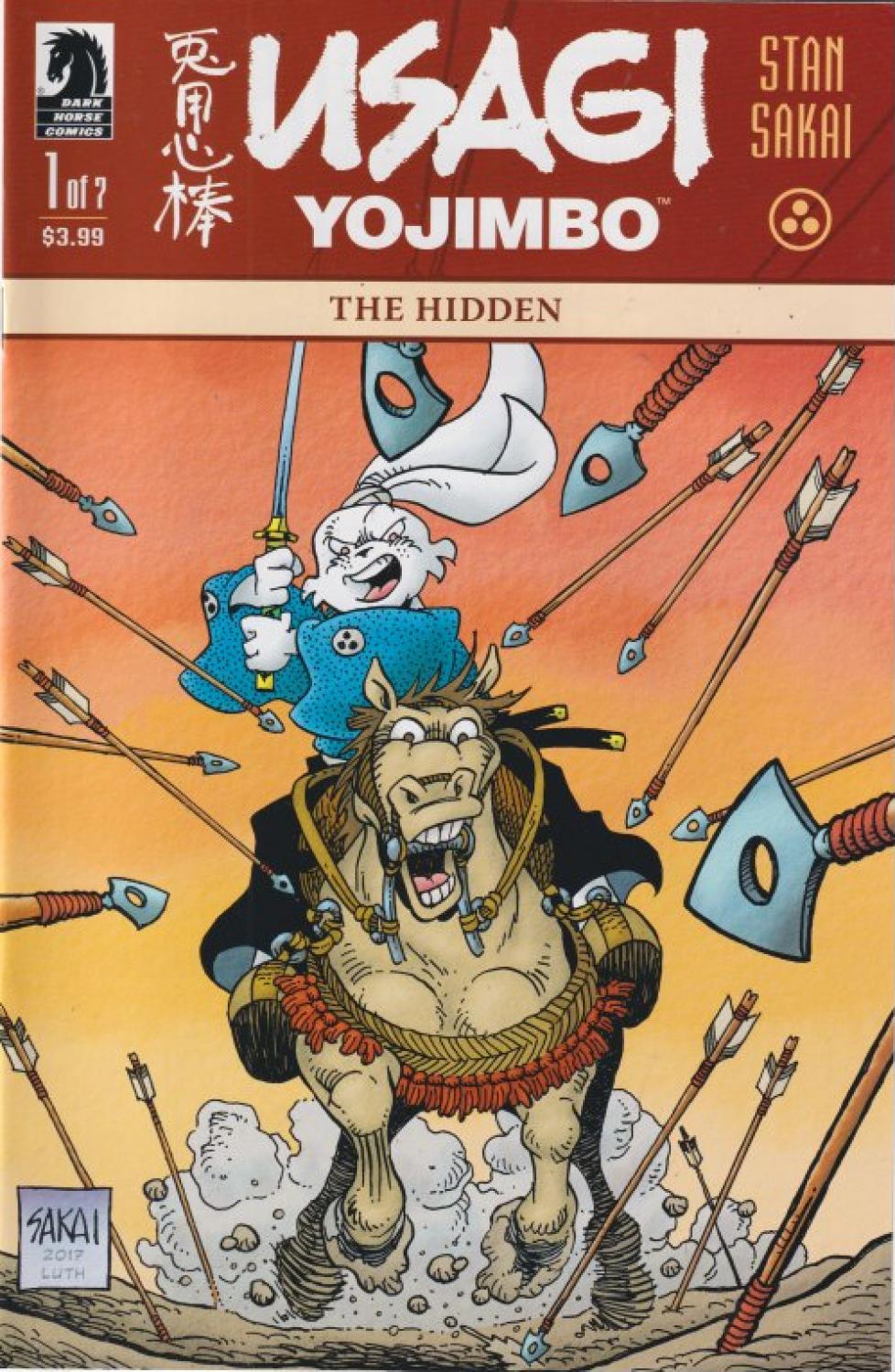 USAGI YOJIMBO THE HIDDEN #1-7 DARK HORSE 2018 COMPLETESET