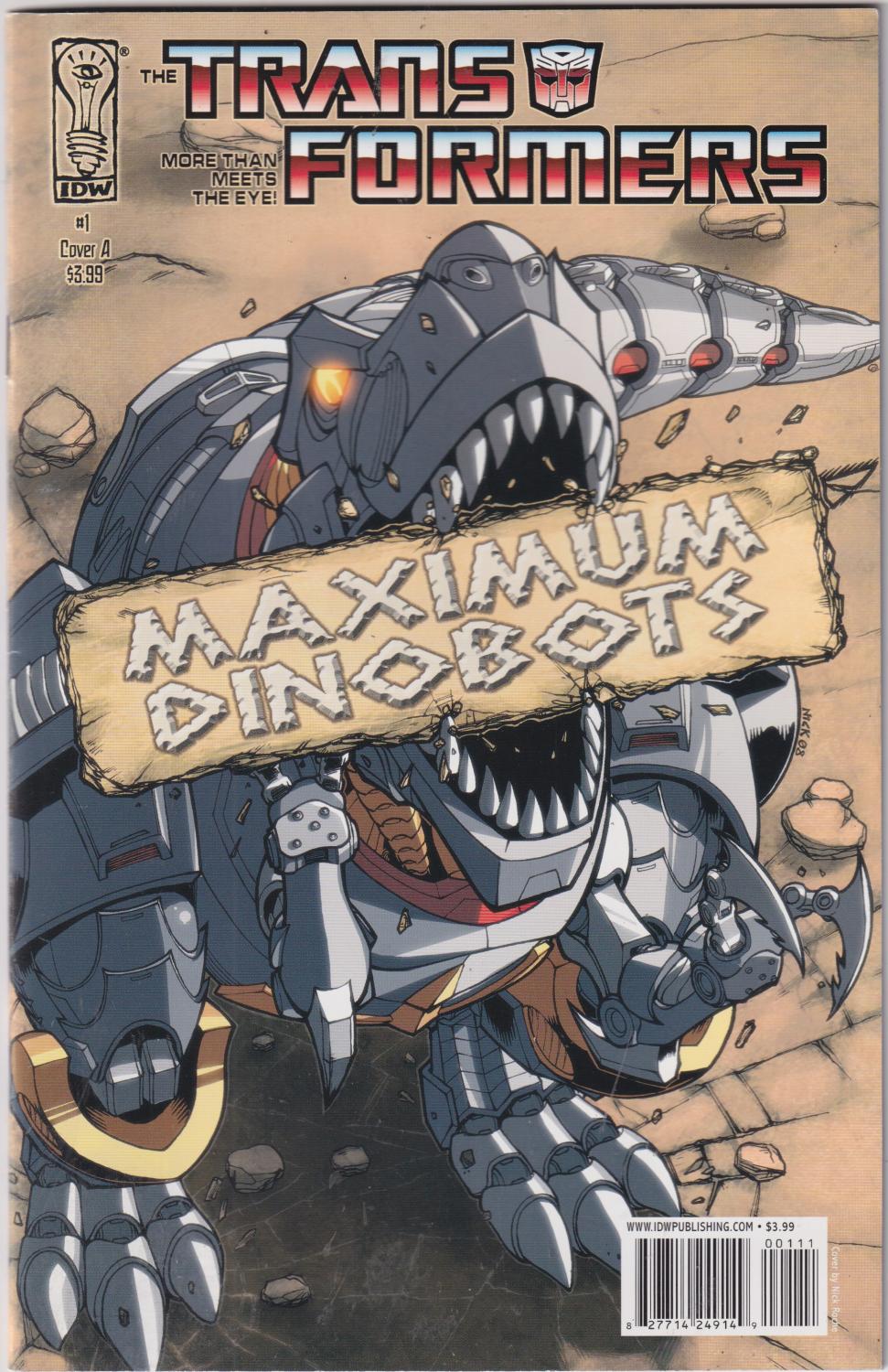 TRANSFORMERS MAXIMUM DINOBOTS 2008 IDW 1-5 COMPLETE SET #1, 2, AND 5 CVR A, 3 AND 4 CVR B
