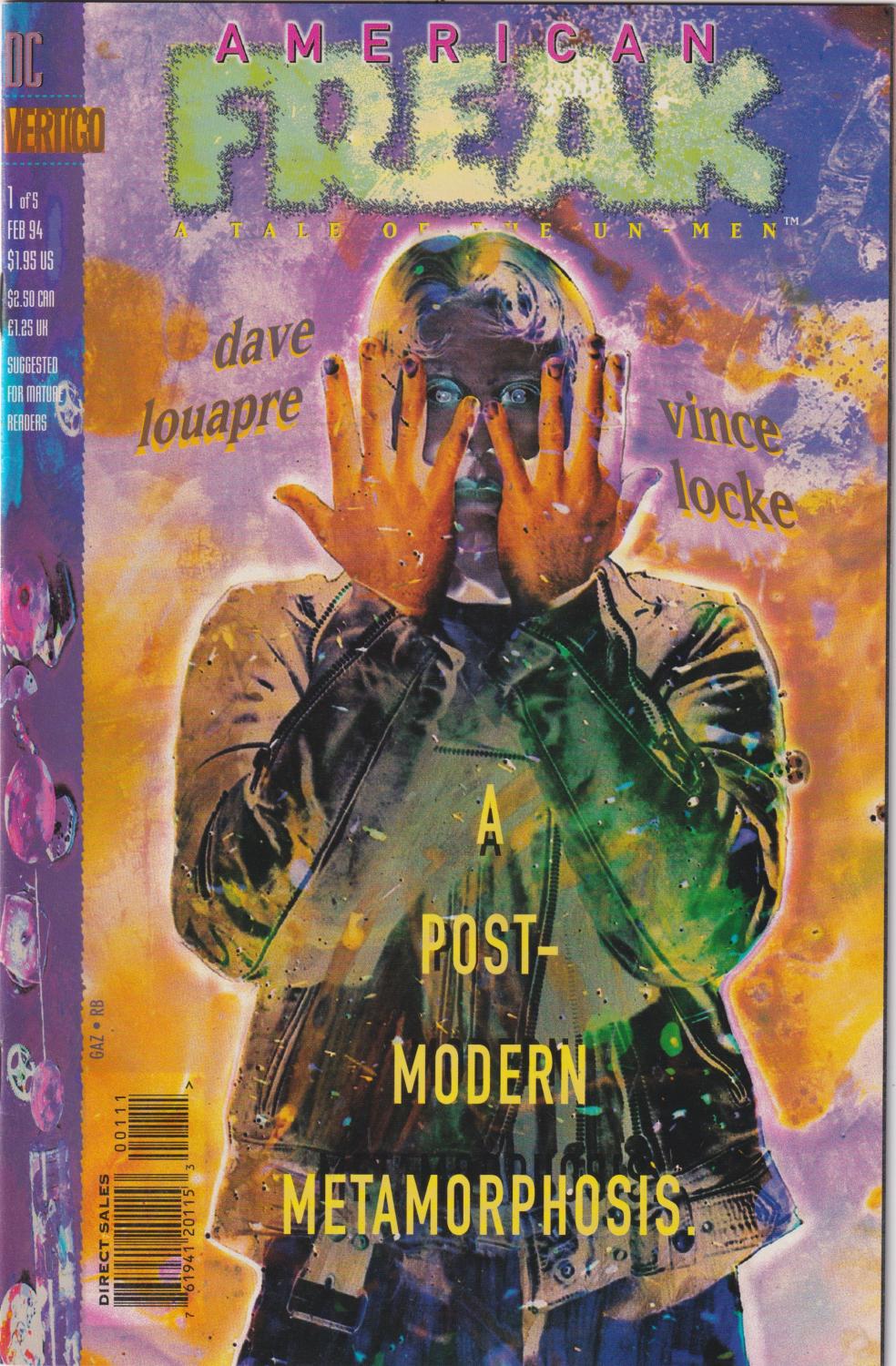 AMERICAN FREAK #1-5 DC 1994 COMPLETE SET