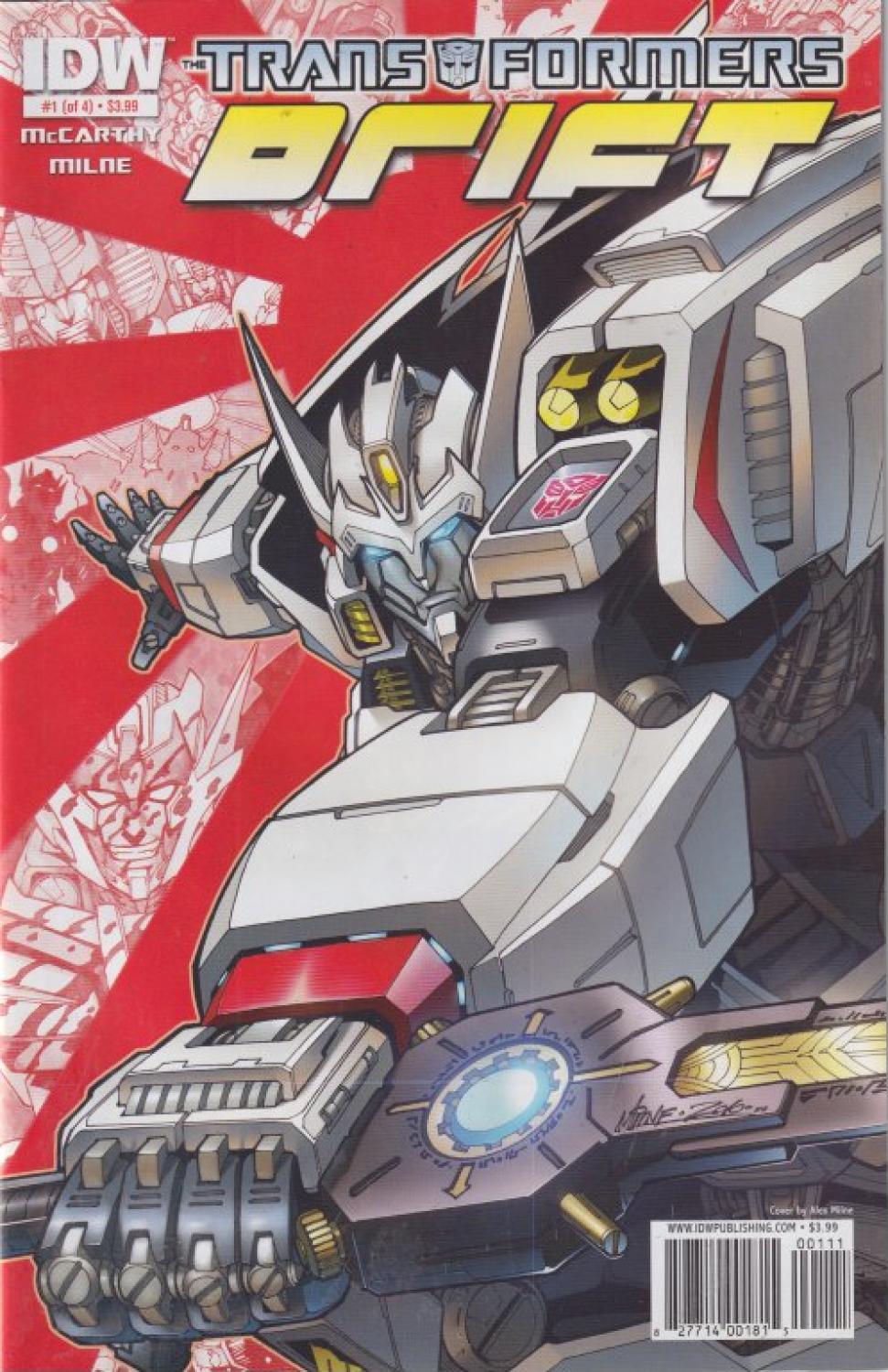 TRANSFORMERS DRIFT #1-4 IDW 2010 COMPLETE SET