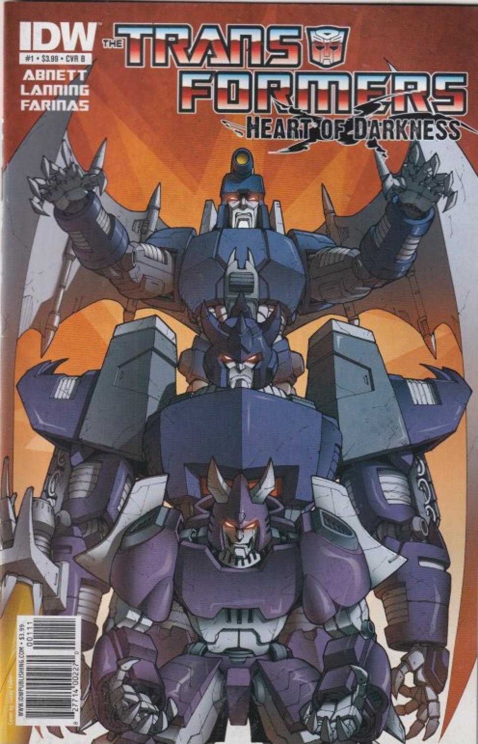 TRANSFORMERS HEART OF DARKNESS #1-4 IDW 2011